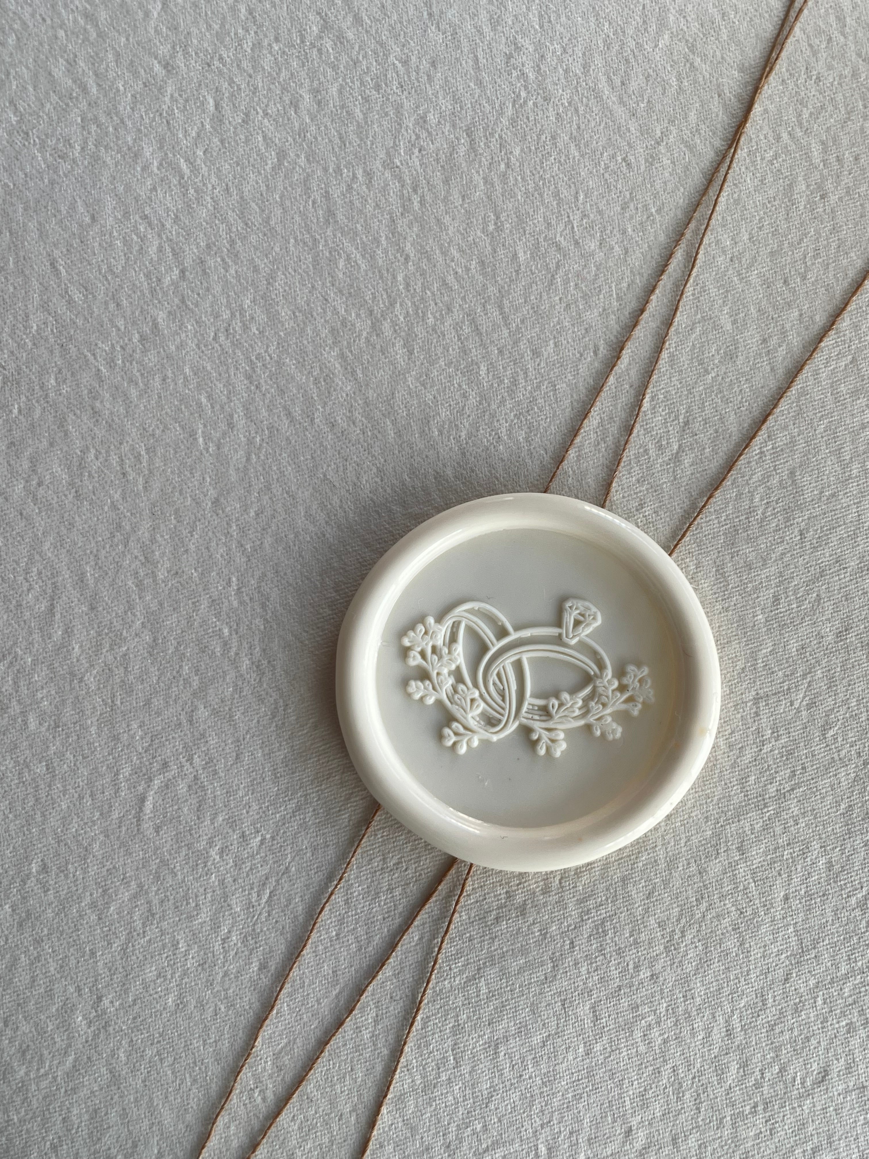 Wedding / Engagement rings- self adhesive wax seals - 35 pcs