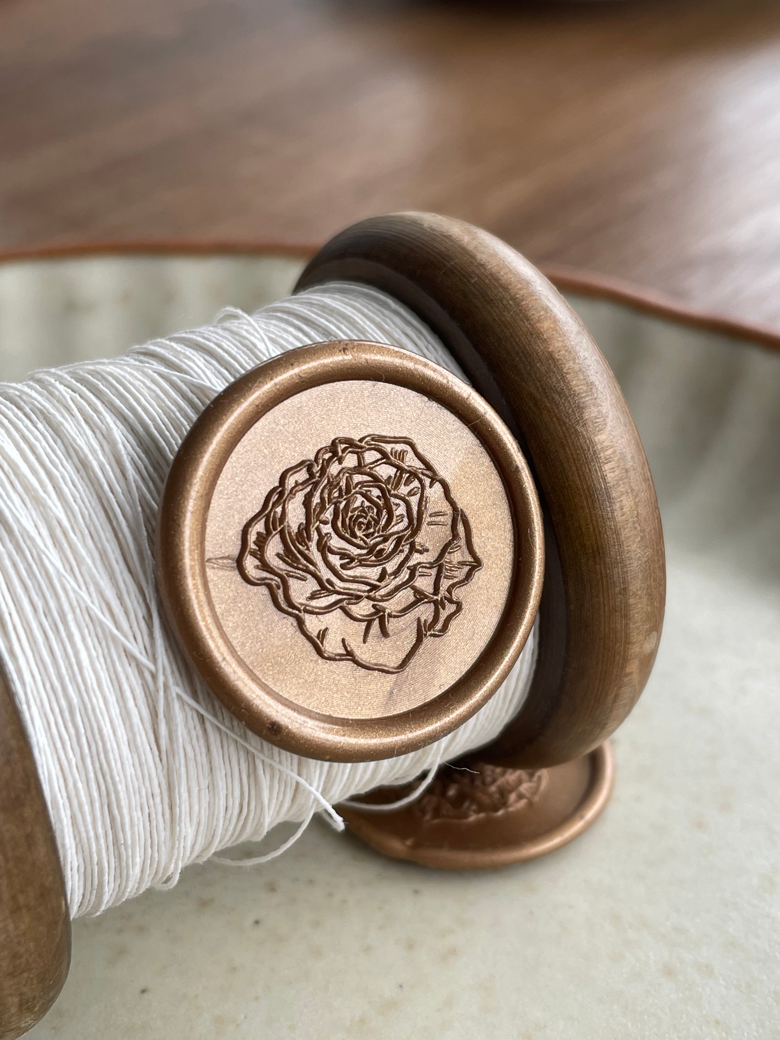 Beryl rose - Self adhesive wax seals - 35 pcs