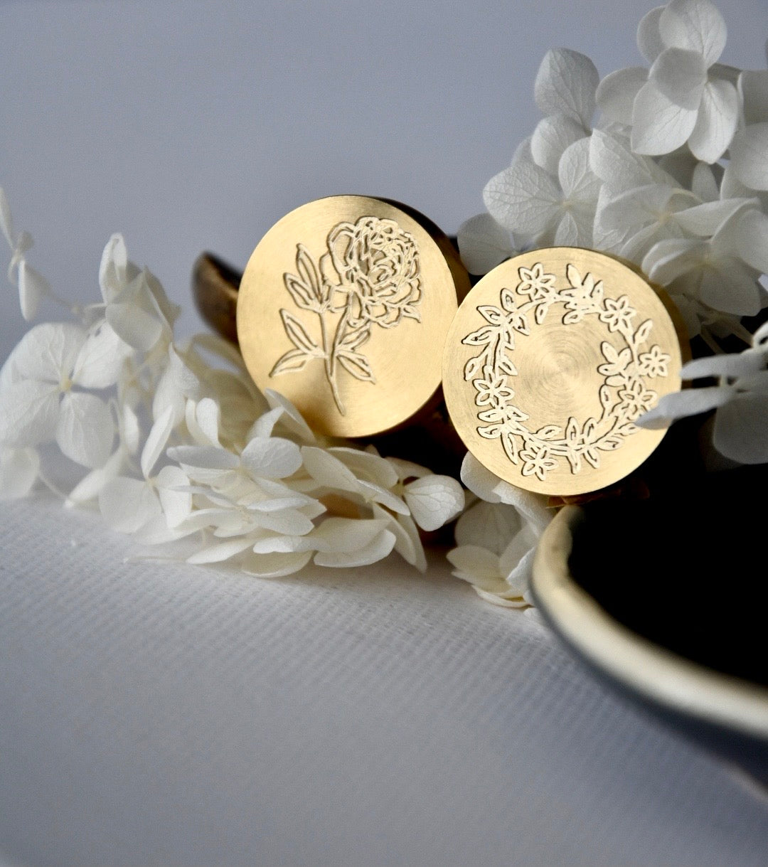 Pivoine - sceau de cire