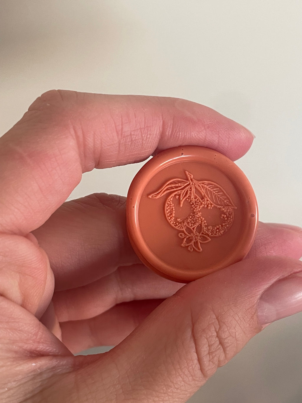 Oranges - self adhesive wax seals - 35 pcs