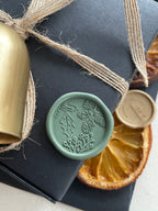 Christmas greenery wax seal stamp