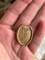 Champ sauvage - Sceaux de cire autocollants ovales - 35 pièces