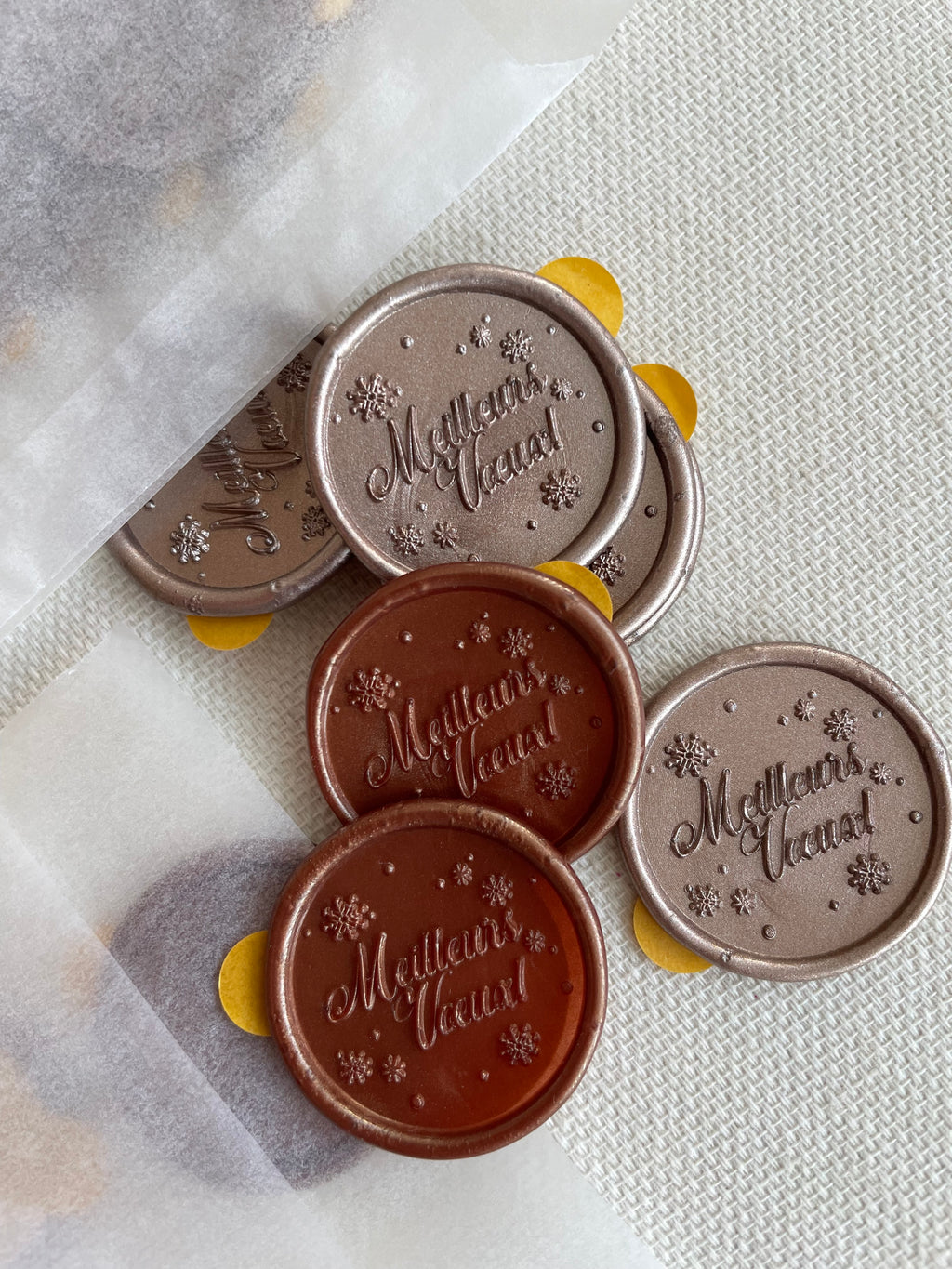 Meilleures voeux - Christmas wax seal stamp