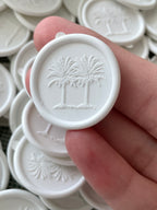 Palm trees Self adhesive wax seals - 35 pcs