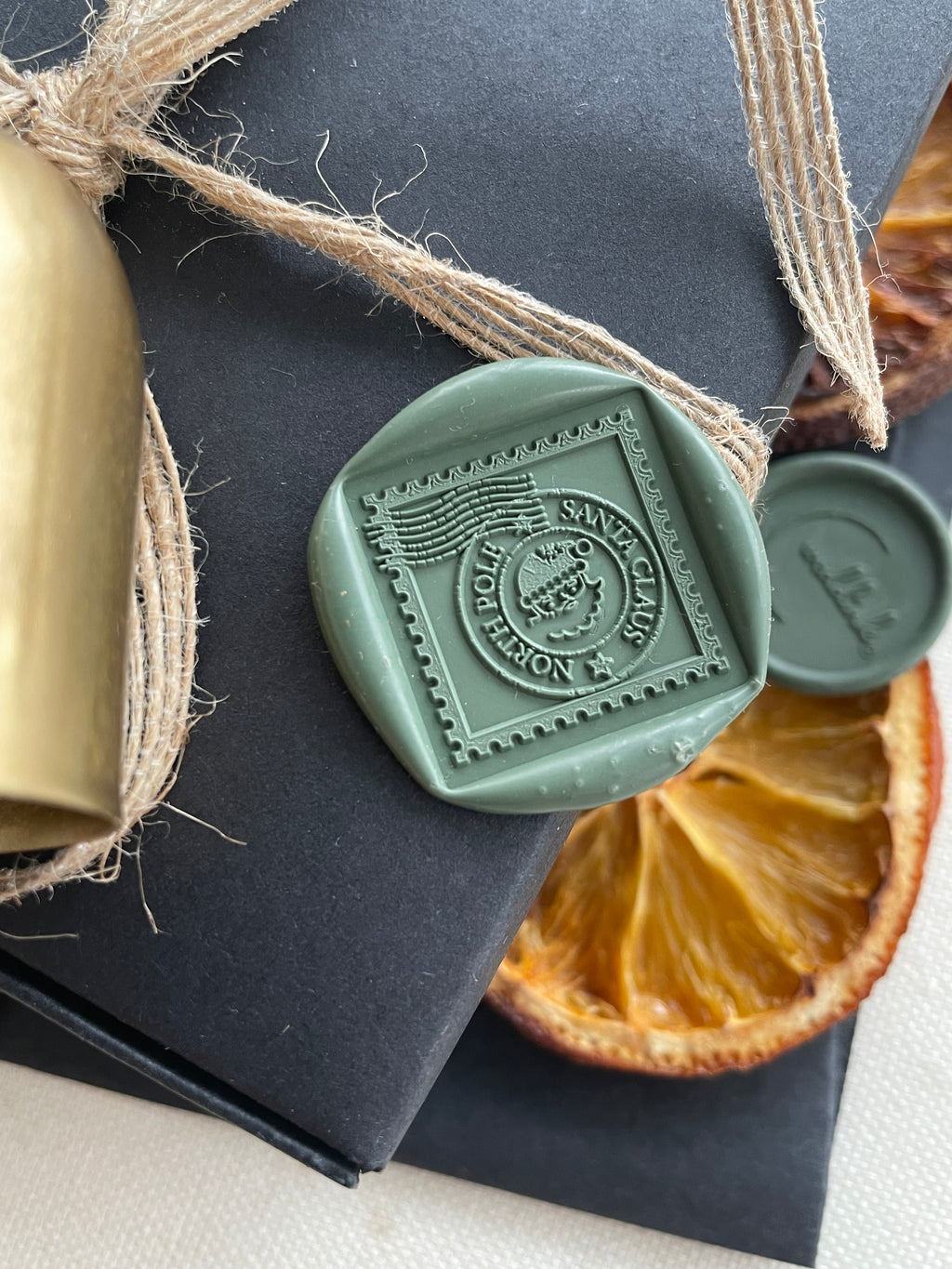 North Pole - square christmas wax seal stamp