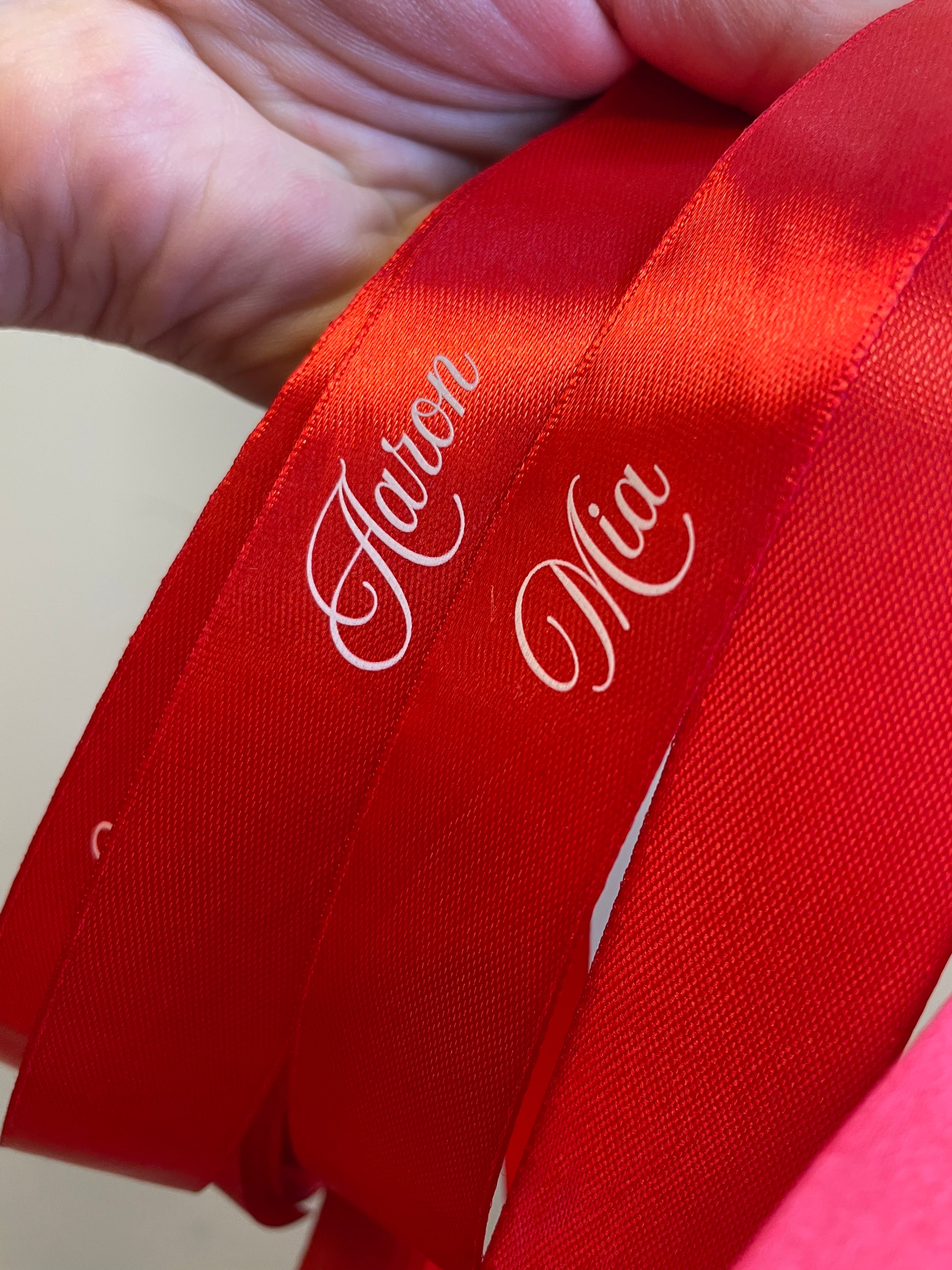 Custom printed ribbon
