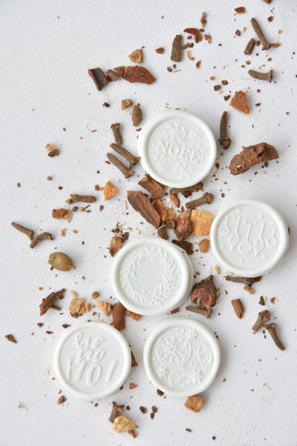 Couronne de Noël - Tampon à cire de Noël