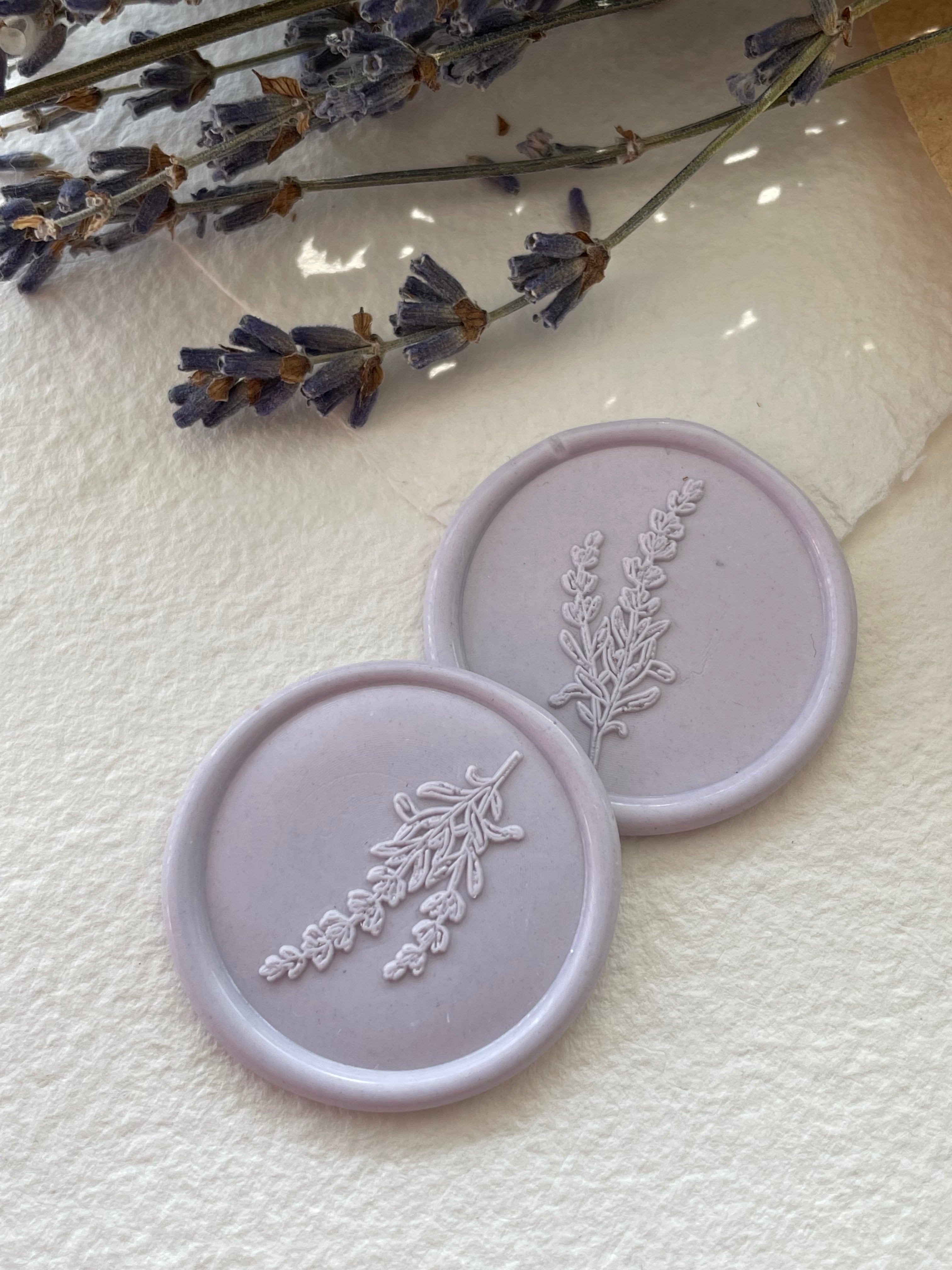 Lavande - self adhesive wax seals - 35 pcs