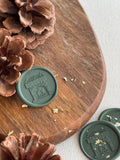 Cozy fireplace - Christmas wax seal stamp