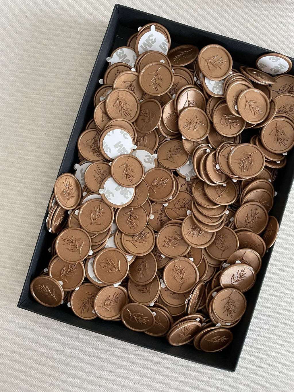 Olive - Sceaux de cire autocollants - 35 pièces