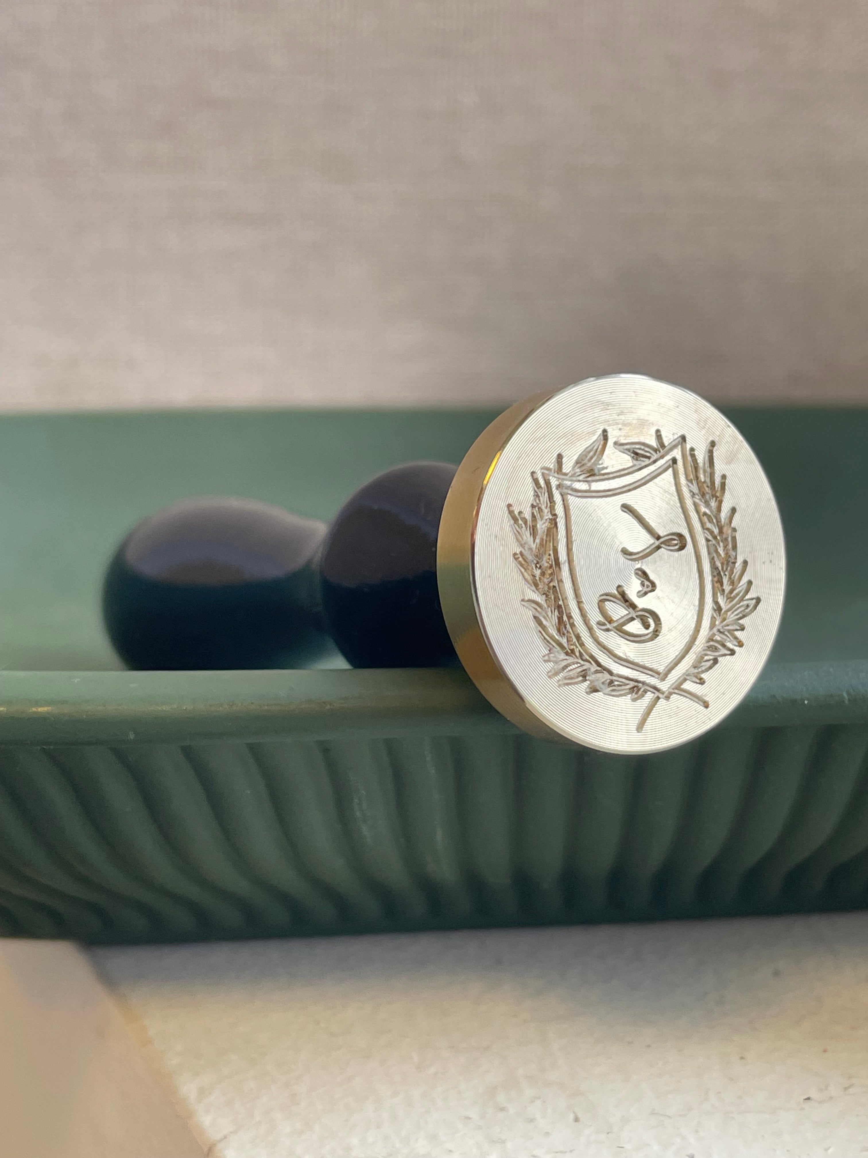 Custom Initial Wax Stamp - Wedding Monogram / wax stamp