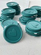 Cœurs - Sceaux de cire autocollants - 35 pièces