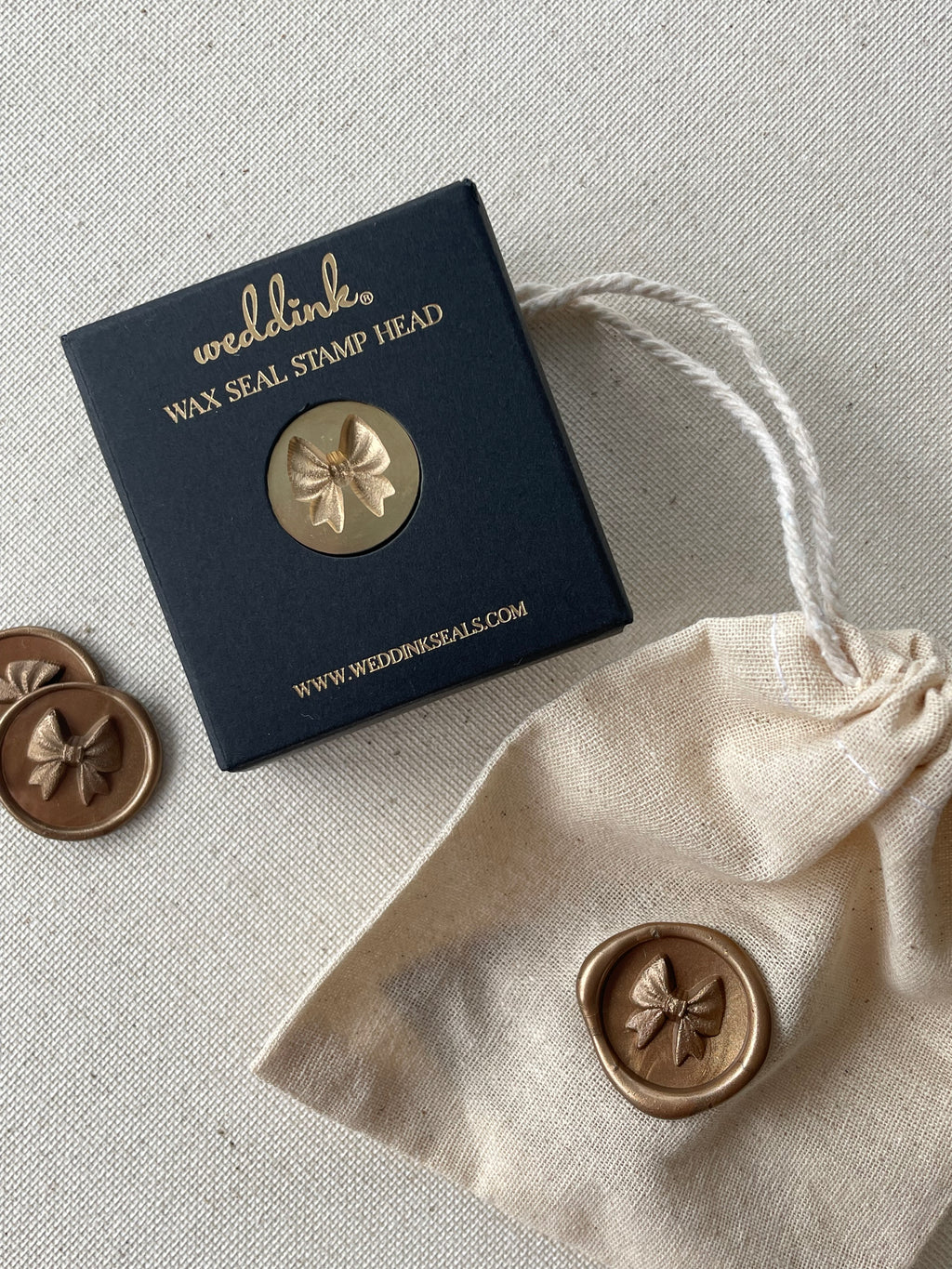 Nœud papillon - Mini sceau de cire 3D, 2 cm