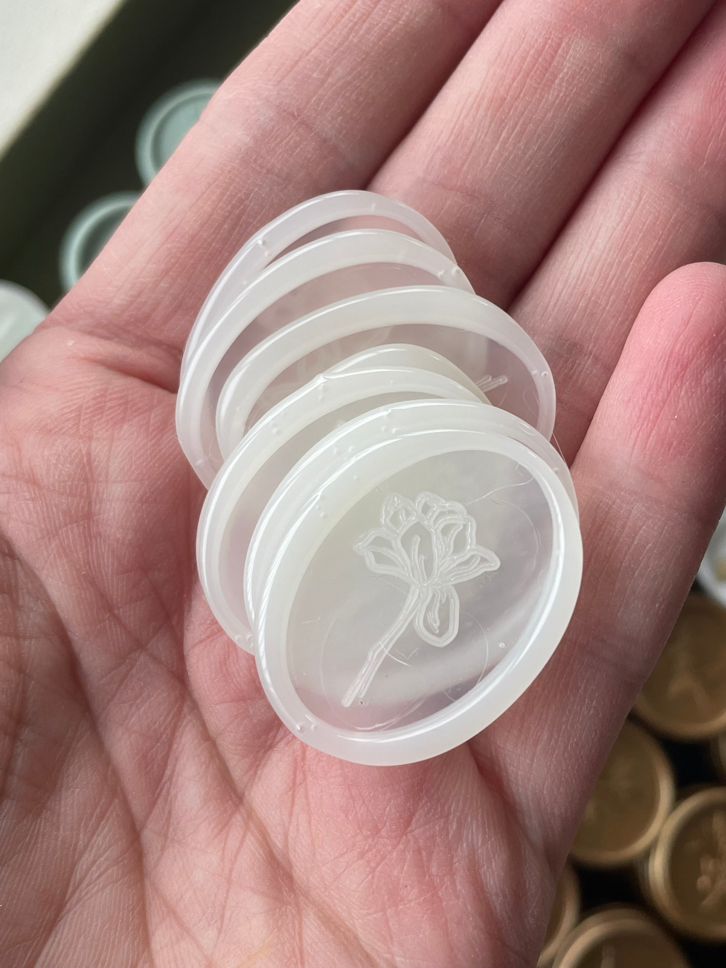 Romance - Sceaux de cire autocollants ovales - 35 pièces