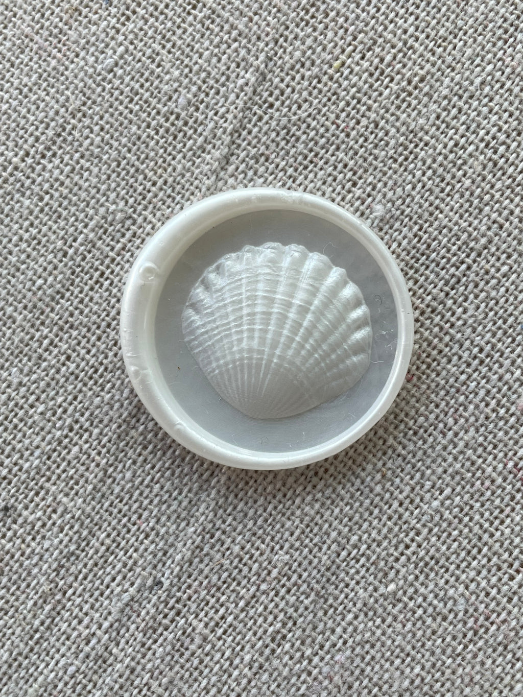 Sea shell - Self adhesive wax seals - 35 pcs