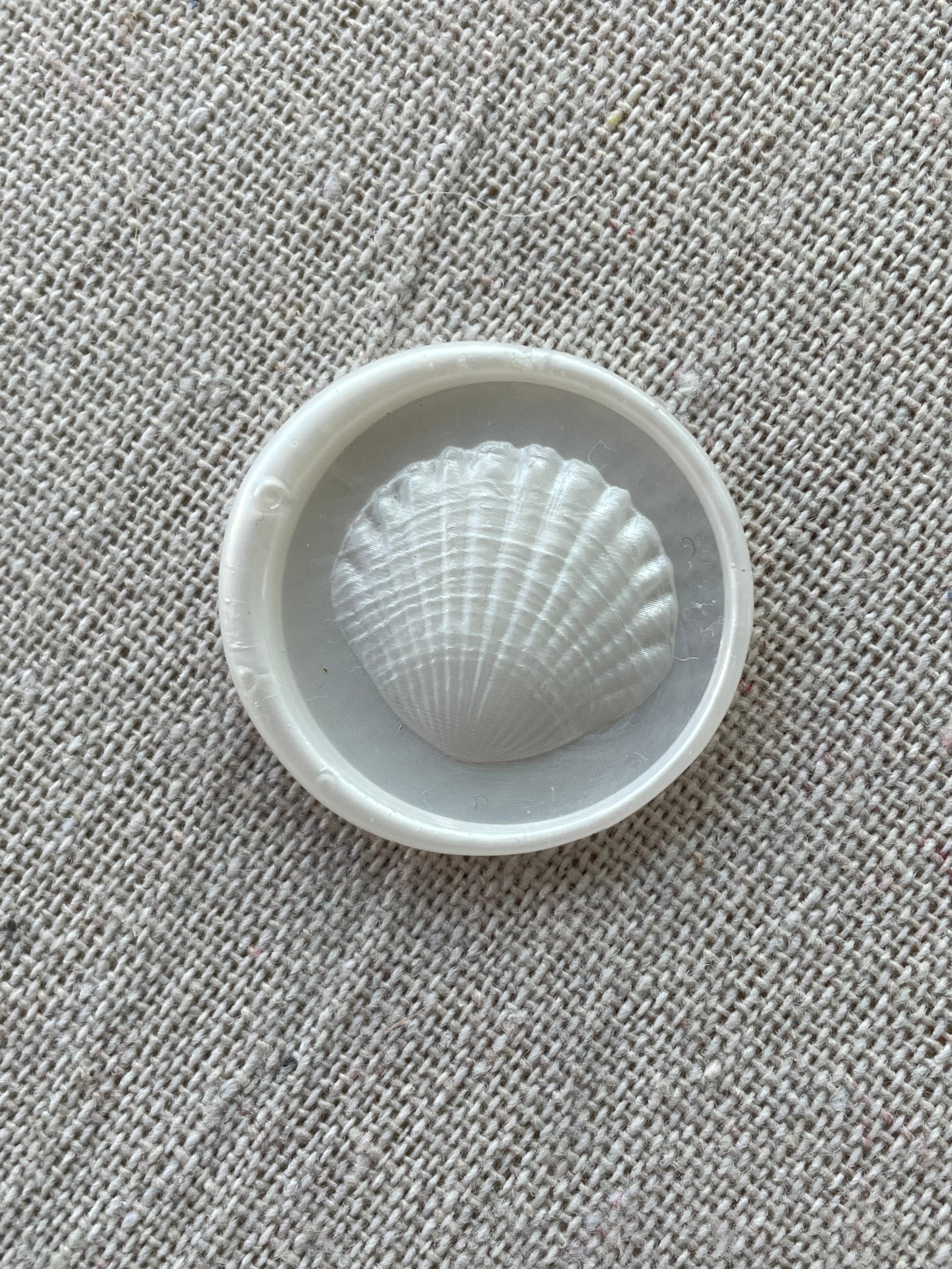 Sea shell - Self adhesive wax seals - 35 pcs