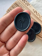 Palmier - Sceaux de cire autocollants - 35 pièces