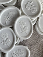 Hydrangea - Self adhesive wax seals - 35 pcs