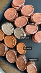 Champ sauvage - Sceaux de cire autocollants ovales - 35 pièces