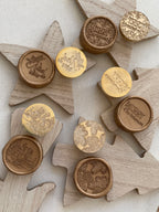 Ville gelée - Tampon de cire de Noël