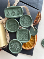 North Pole - square christmas wax seal stamp