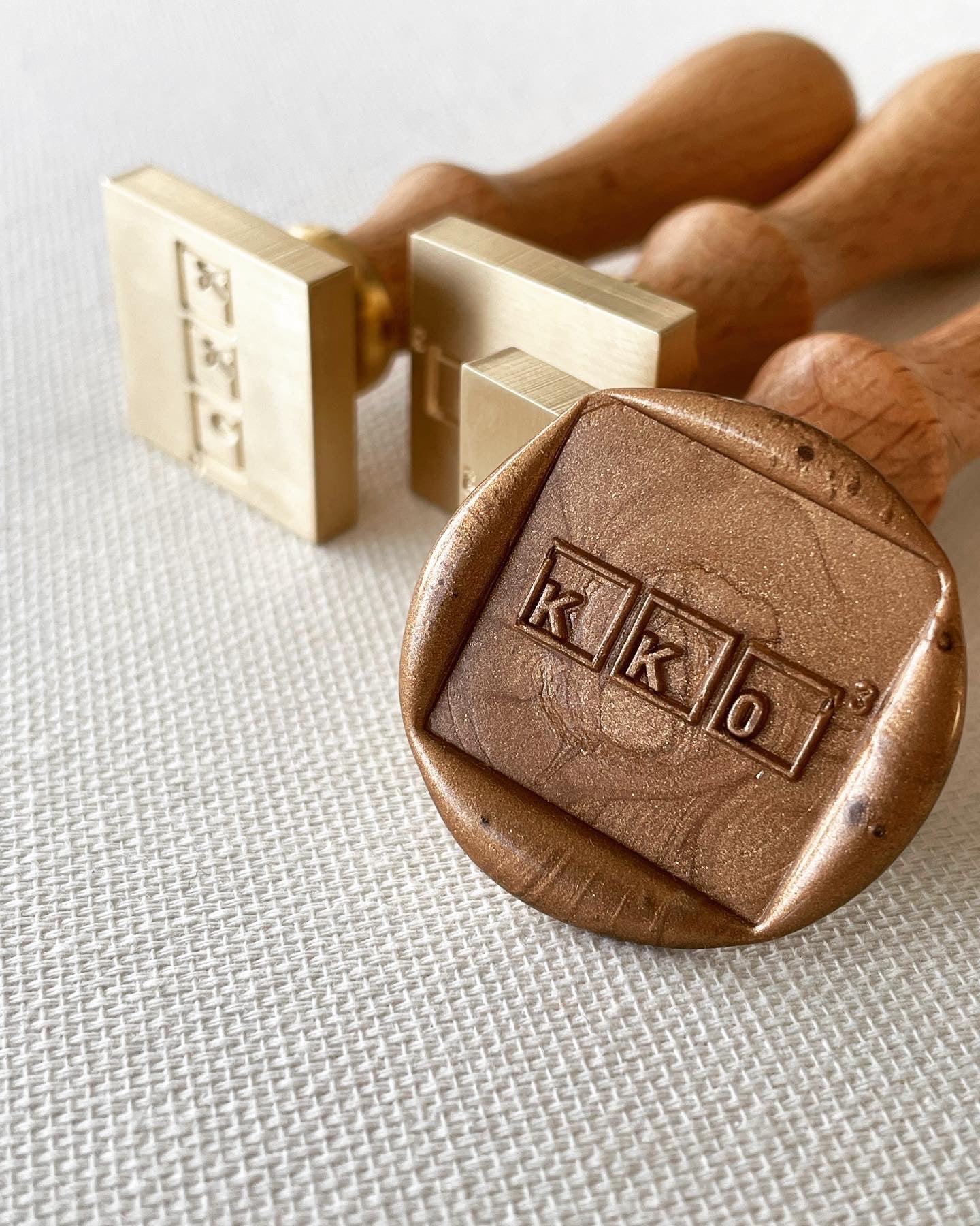 Custom Square Wax Seals for Wedding Invites