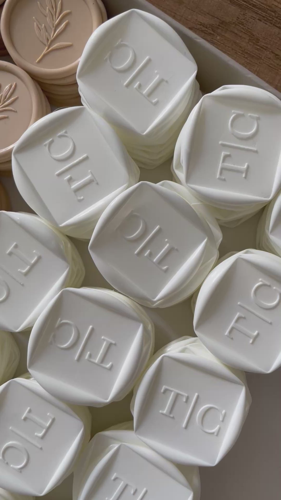 Custom Square Wax Seals for Wedding Invites