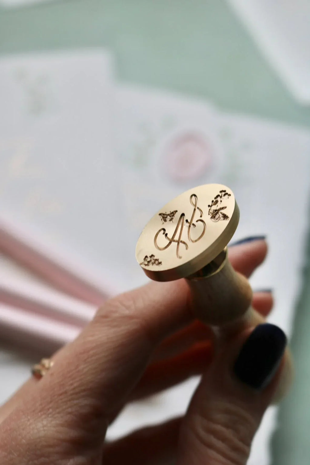 custom made oval wax stamp
