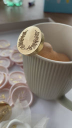 Blason de mariage - sceau de cire