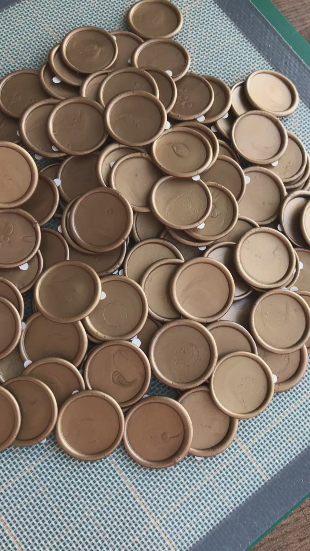 Blank- no design Self adhesive wax seals - 35 pcs